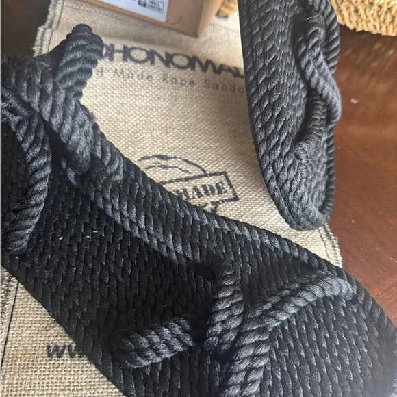 BOHONOMAD Black Rope Sandals Mykonos Women Rope Sandal – Black - Picture 3 of 13
